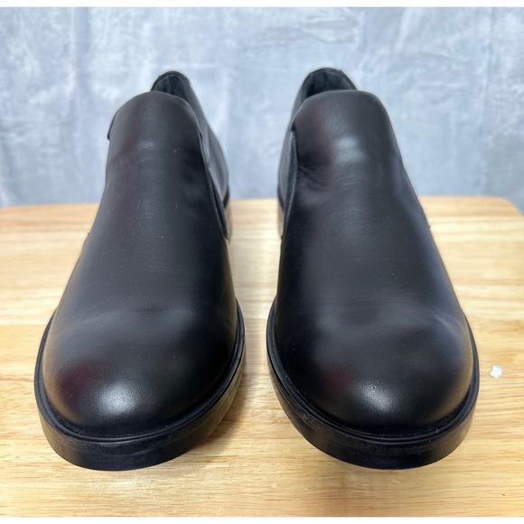 Naot Mens Manhattan Black Leather Shoe US 12 Slip On Comfort Padded Heel‎ main image 7